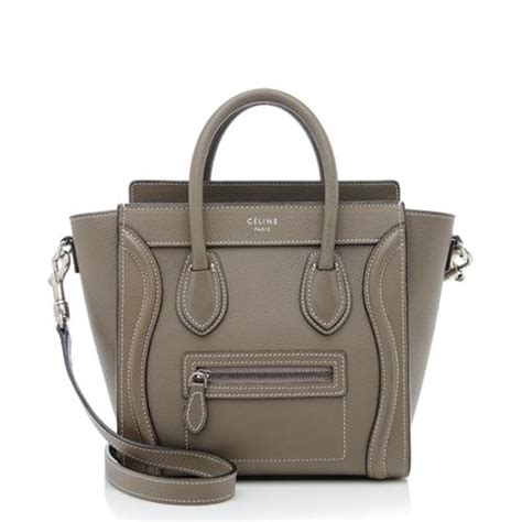 celine nano bag pebbled leather|celine handbags.